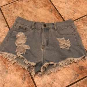 High waisted like new Jean shorts